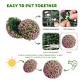 thumbnail image 6 of Home Decor Artificial Topiary Flower Balls Set of 2,Large Hanging Grass Ball for Home Wedding Decor, Indoor and Outdoor, 6 of 7