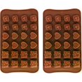 thumbnail image 1 of GKA 48 silicone praline molds chocolate mold 2 molds with 24 pralines each, 1 of 5