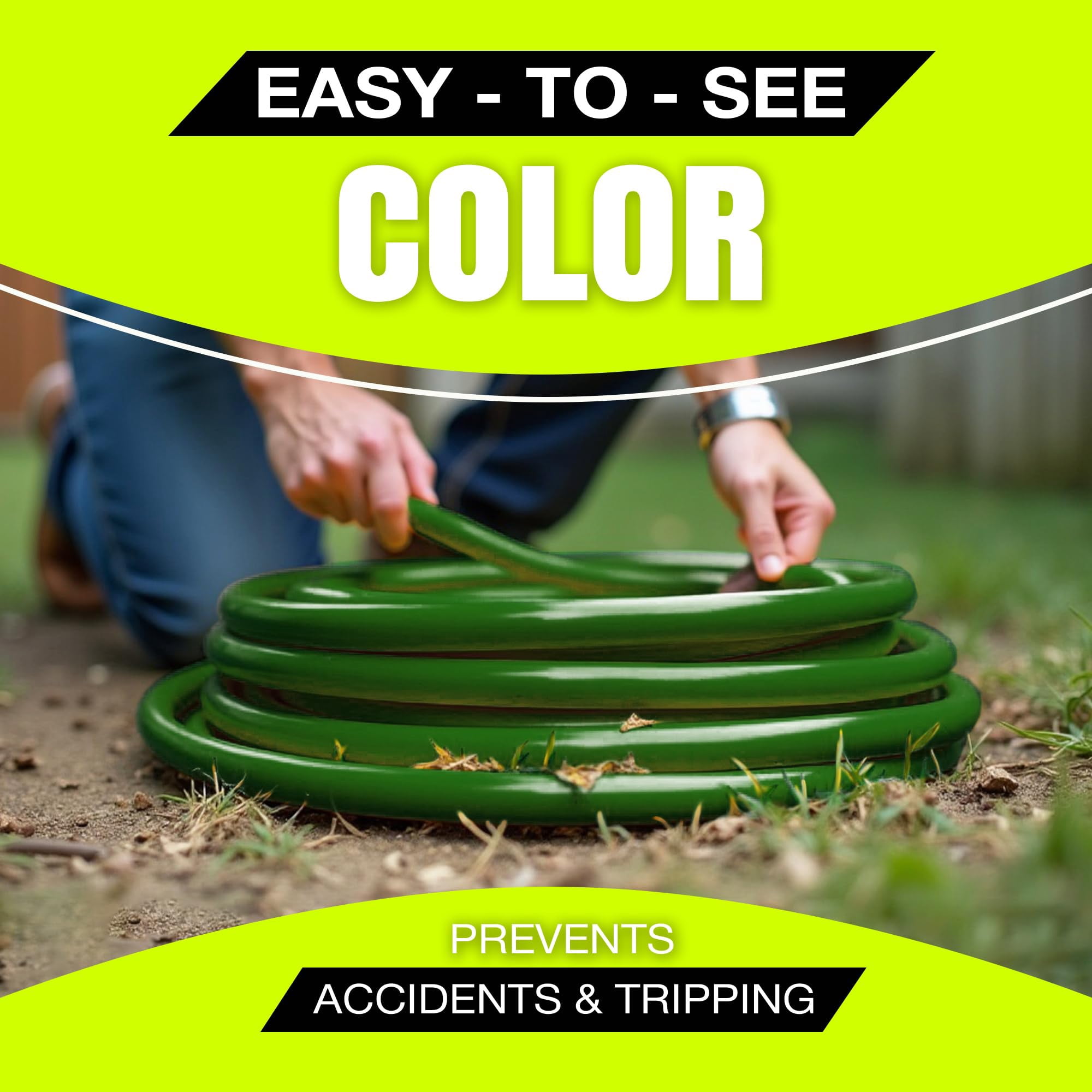 75ft Outdoor/Indoor Extension Cord 3-Outlet 12/3 Gauge Extra Heavy Duty ETL Listed, 3 Prong SJTW, Waterproof, Flexible Cold-Resistant Long Power Cord,125 Amp 1875W, Green by LifeSupplyUSA