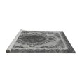thumbnail image 2 of Ahgly Company Machine Washable Indoor Round Oriental Gray Industrial Area Rugs, 4' Round, 2 of 4
