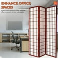 thumbnail image 3 of Legacy Decor Japanese Oriental 3 Panel Room Divider, 71" Tall, Cherry, 3 of 5