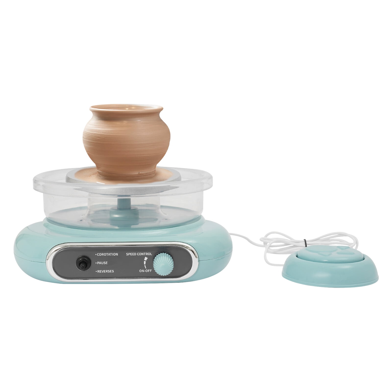 Electric Pottery Wheel Machine Mini Electric Pottery Making Machine 200rpm Green Be Applied To School Teaching, Pottery DIY Stores, Pottery Studios