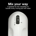 thumbnail image 2 of Proctor Silex 5-Speed Electric Hand Mixer with Easy Mix Technology, Mixer for Kitchen, White, 2 of 8