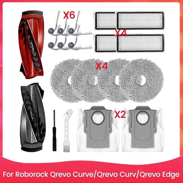 For Roborock Qrevo Edge Robot Vacuum Cleaner Main Side Accessories