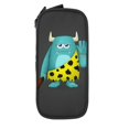 thumbnail image 2 of XMXY Funny Comic Monster Large Capacity Pencil Case, Portable Pencil Bags with Compartments Zipper Black, 2 of 7