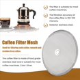 thumbnail image 5 of 4 Piezas de Filtro Café Repuesto Acero Inoxidable Pulgadas, para Cafeteras y MáQuinas Té 1000 Ml, 8 Tazas Prensa Francesa, 5 of 5