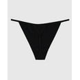 thumbnail image 2 of Smooth Cotton G-String Panty in Tuxedo Black, 2 of 2