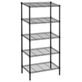 thumbnail image 1 of Txxplv 5-Tier Storage Shelves Wire Shelving Unit Adjustable Metal Shelf Organizer Unit for Kitchen Laundry Garage (Black), 1 of 4