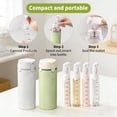 thumbnail image 5 of 4-in-1 Travel Dispenser Bottles, 2026 NEW Refillable Leak-Proof Toiletry Containers for Shampoo, Conditioner, Lotion & Skincare, 120ml Portable Travel Set(GREEN), 5 of 6