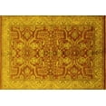thumbnail image 1 of Ahgly Company Machine Washable Indoor Rectangle Oriental Yellow Industrial Area Rugs, 8' x 12', 1 of 4