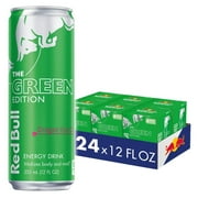 Red Bull Green Edition Dragon Fruit Energy Drink, 12 fl oz, 6 Packs of 4 Cans