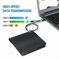 thumbnail image 4 of External Blu Ray Drive for Laptop PC Portable BD CD DVD Player Burner Writer Reader Compatible, 4 of 5