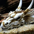 thumbnail image 3 of Aquarium Fish Tank Dinosaur Head Skull Ornament Resin Crafts Halloween Props Popular Science Tools, 3 of 5