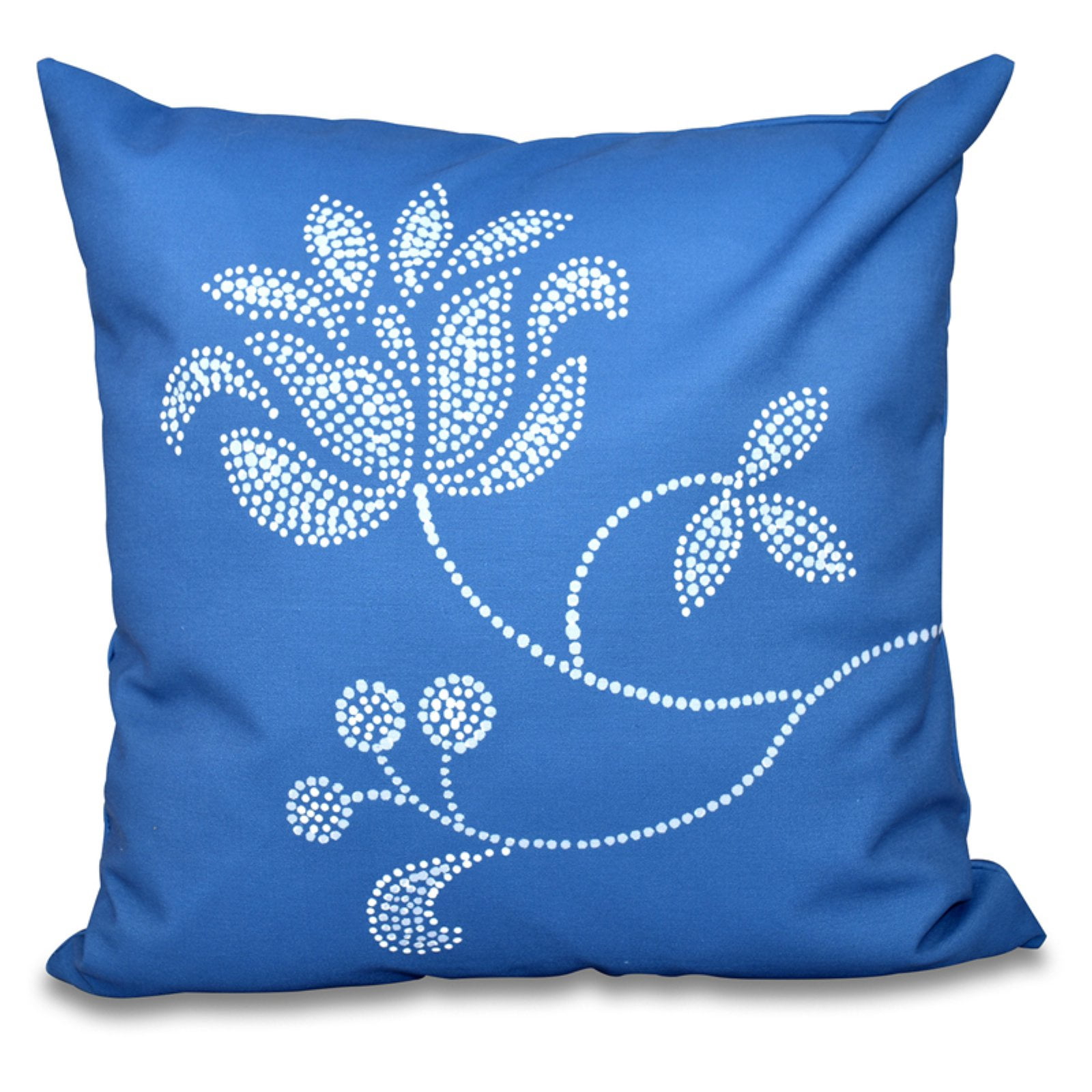 Simply Daisy 16" x 16" Traditional Flower-Single Bloom Floral Print Pillow, Orange