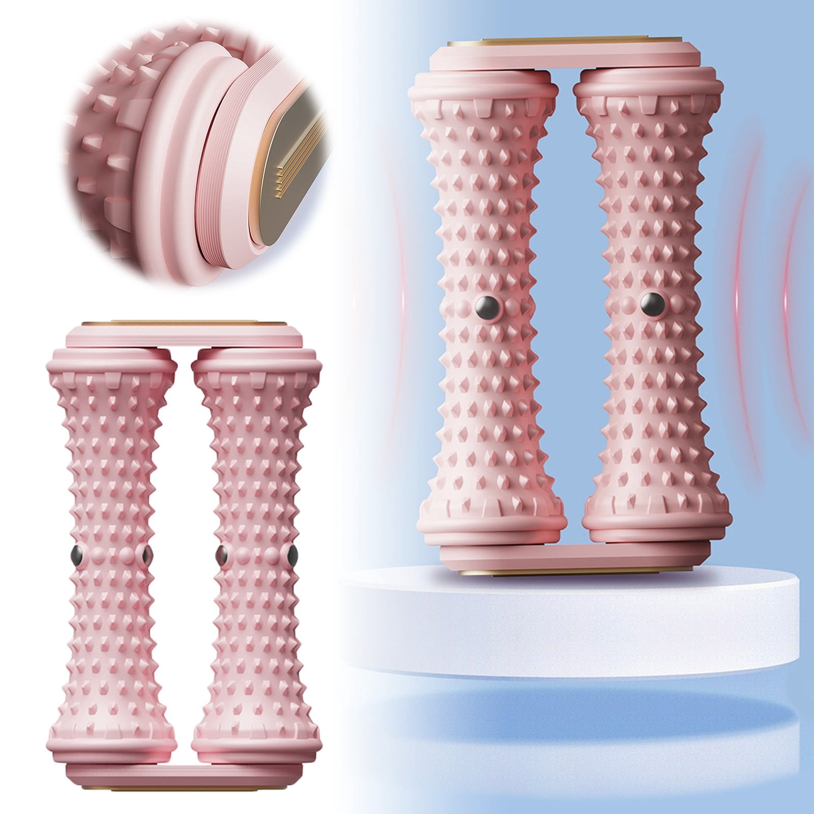 Ergonomic Foot Massager Roller - Plantar Fasciitis Relief Tool for Arch and Heel Pain, Portable Reflexology Roller for Deep Tissue Massage and Myofascial Release