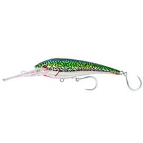 Nomad DTX Minnow Heavy Duty Sinking 9", Silver Green Mackerel Lures