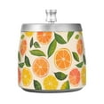 thumbnail image 7 of Yayeee Ashtray with Lid for Cigarette Smokeless Stainless Steel Home Ash Holder, Beige Citrus Leaves, 7 of 7