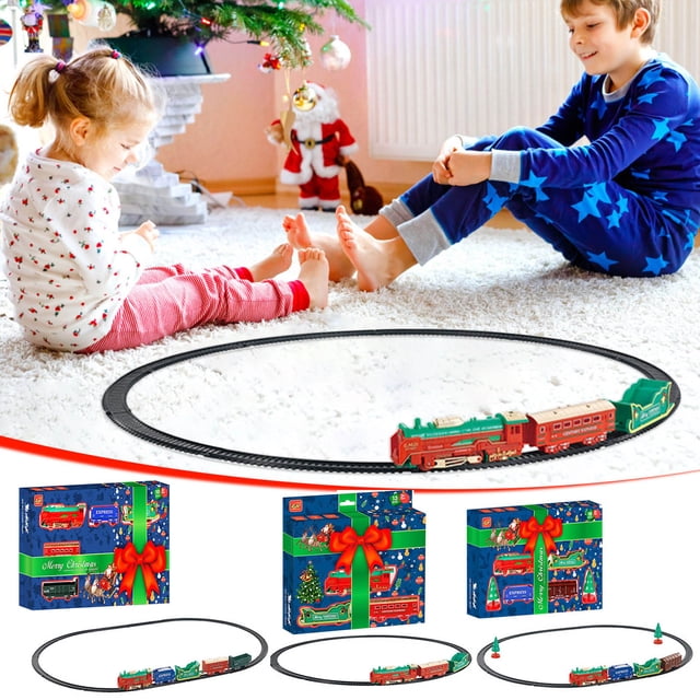 Fiudx Liquidación De Ahorros De Verano Tren De Juguete De Navidad, Vagón Eléctrico, Regalo Para El Coche Para Niños, Tren De Navidad, Regalo Para Niños