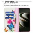 thumbnail image 4 of Case for Galaxy S22 5G Cover 2022, Allytech Shockproof Flip Folio PU Leather [Book Stand Feature][Card Slots Holder][Anti Scratch] TPU Bumper Case for Samsung Galaxy S22, Butterfly Floral, 4 of 6
