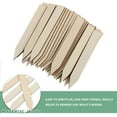 thumbnail image 5 of Worgeous 50PCS Beige Wooden Garden Plant Tags Composite Material Easy to Write Labels for Home and Nursery, 5 of 8