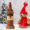thumbnail image 4 of Kitchen Wine Bottle Covers Christmas Wine Bottle Cover Christmas Sweater Wine Bottle Bags For Christmas Decorations Santa Clause Snowman & Reindeers Drawstring Wine Gift Bags Christmas Decor Gift,Red, 4 of 8