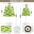 thumbnail image 2 of Ryvnso LED Bedside Table Lamp Bat on Green Bedroom Desk Lamps Nightstand Lampshade S, 2 of 7
