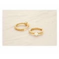 thumbnail image 2 of Aretes Con Diamante Hexagonal Elegante, 2 of 4