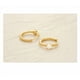 thumbnail image 2 of Aretes Con Diamante Hexagonal Elegante, 2 of 4