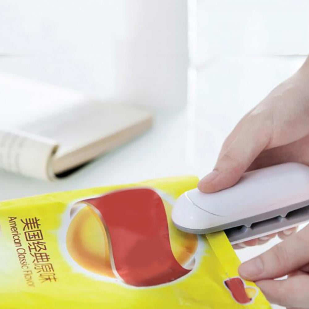 Hazel Tech Portable Heat Sealer Plastic Bag Storage Packet Mini Sealing Machine Handy Sealers Easy Resealer Kitchen Gadgets