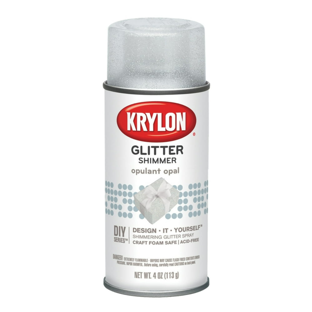 Krylon Glitter Shimmer Spray Paint, 4 oz., Opal