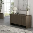 thumbnail image 2 of Linda Modern 60" Sideboard in Walnut Brown (4-Shelf), 2 of 12