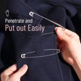 thumbnail image 5 of Mr. Pen- Safety Pins, 5 Inch, 2 Pack, Silver, Safety Pin, Safety Pins for Clothes, 5 of 8
