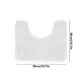 thumbnail image 2 of Plush Absorbent Shaggy Chenille Bath Rug Mat for Oval Toilet Base with Anti-Slip Backing, Machine Washable Rugs, Soft Microfiber Contour Mats for Toilets, Bathroom Decor, 2 of 2