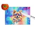 thumbnail image 3 of Pomeranian Hippie Dawg Glass Cutting Board Large 12 in x 15 in, 3 of 5