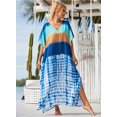 thumbnail image 3 of EDOLYNSA Plus Size Kaftan Dress for Women Swim Cover Up Long Casual Summer Outfit Loose Lounge Wear, 3 of 6