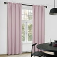 thumbnail image 5 of Deconovo Rod Pocket Blackout Curtains for Living Room, 2 Panels, Thermal Insulated, 38" x 54", Pink, 5 of 7