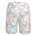 thumbnail image 6 of Kdxio Colorful Butterfly Pattern Mens Casual Shorts - Drawstring Summer Beach Sports Shorts for Men, 6 of 9
