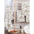 thumbnail image 2 of Khaki Farmhouse Kitchen Dish Towels for Drying Dishes Set of 3, Floral Floral Plant Leaf Vintage Spring Waffle Weave Microfiber Hand Tea Bathroom Towels Quick Dry & Absorbent Towel 15.7x23.6, 2 of 7