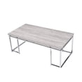 thumbnail image 3 of Bowery Hill Contemporary Coffee Table in Natural Oak & Chrome, 3 of 4