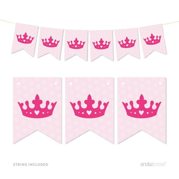 Pennant Party Banner Princess Crown