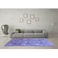 thumbnail image 3 of Ahgly Company Machine Washable Indoor Rectangle Abstract Blue Modern Area Rugs, 2' x 3', 3 of 4
