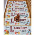 thumbnail image 2 of Stair Treads for Wooden Steps,Laundry Room Peel and Stick Stair Treads with Reusable Adhesive,Blue Cartoon Washing Machine Clothes Non Slip Indoor Stairs Runner Rugs Mats for Elders Dogs 8"x30" 15PCS, 2 of 7
