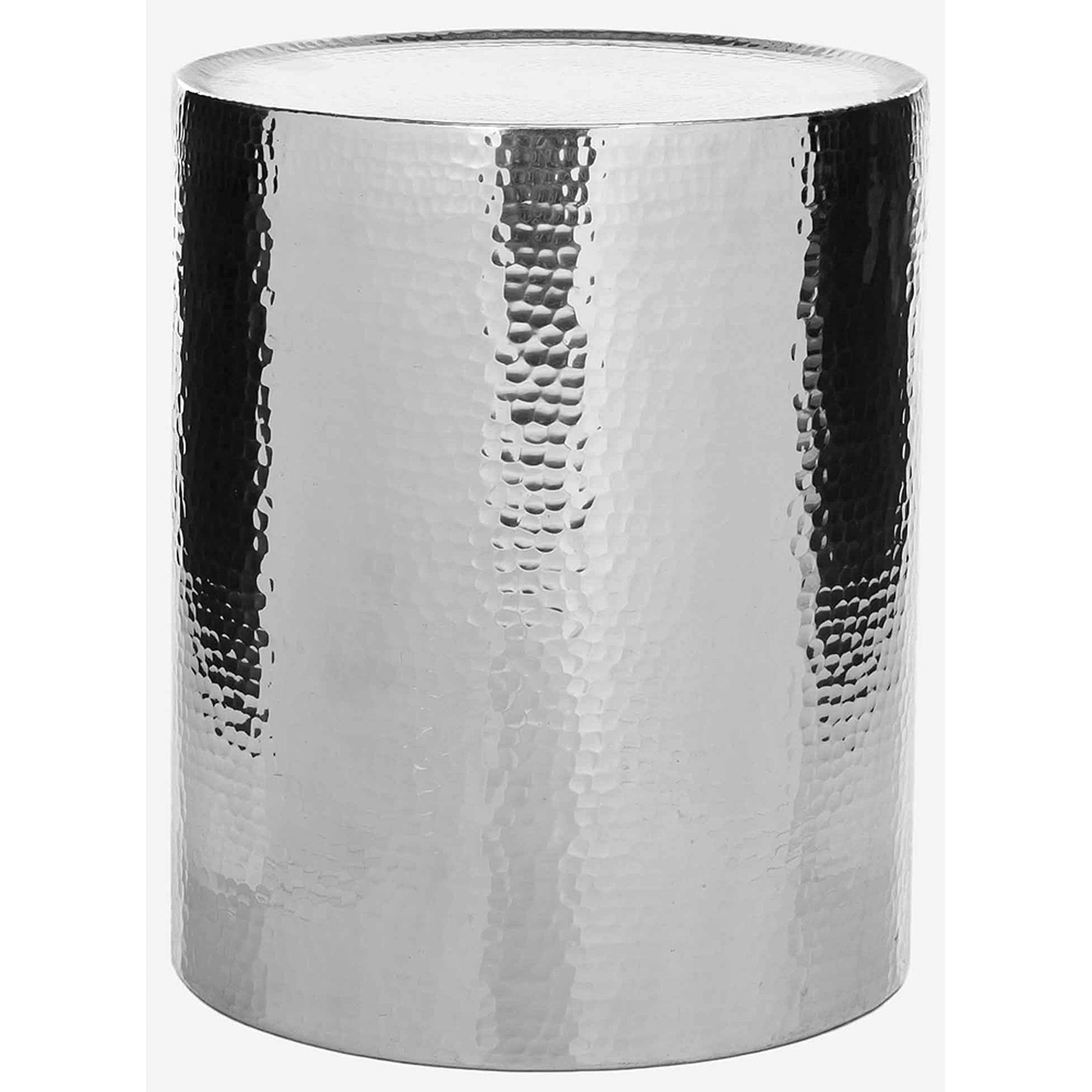SAFAVIEH Polonium Occasional Hammered Table, Silver