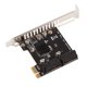 thumbnail image 2 of Tarjetas De Expansión USB PCIE A USB3.0 Interfaz De 19/20 Pines Compatible Con Tarjeta Elevadora X4 / X8 / X16, 2 of 7
