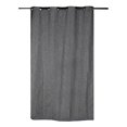 thumbnail image 1 of cortina de jacquard con arillos poliéster gris oscuro 210 x 140 cm, 1 of 5