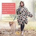 thumbnail image 4 of Wearable Oversized Blanket,Light Gray Cow Black Spot Pattern Wearable Blanket Hoodie for Adults,Cozy Hooded Blankets with Super Pockets,Super Warm Fuzzy Pullover for Women & Men, 4 of 6