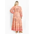 thumbnail image 2 of Avenue Women's Plus Size Ellery Long Sleeve Maxi Dress, 2 of 2