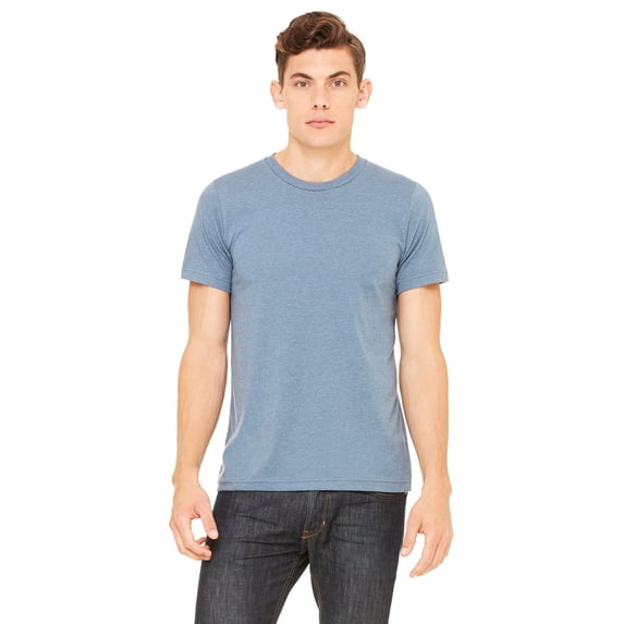 The Bella + Canvas Unisex Jersey Short Sleeve T-Shirt - HEATHER SLATE - M