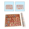 thumbnail image 3 of Wooden Moveable Alphabet Learning Language Preschool Spelling with large mat, 3 of 8