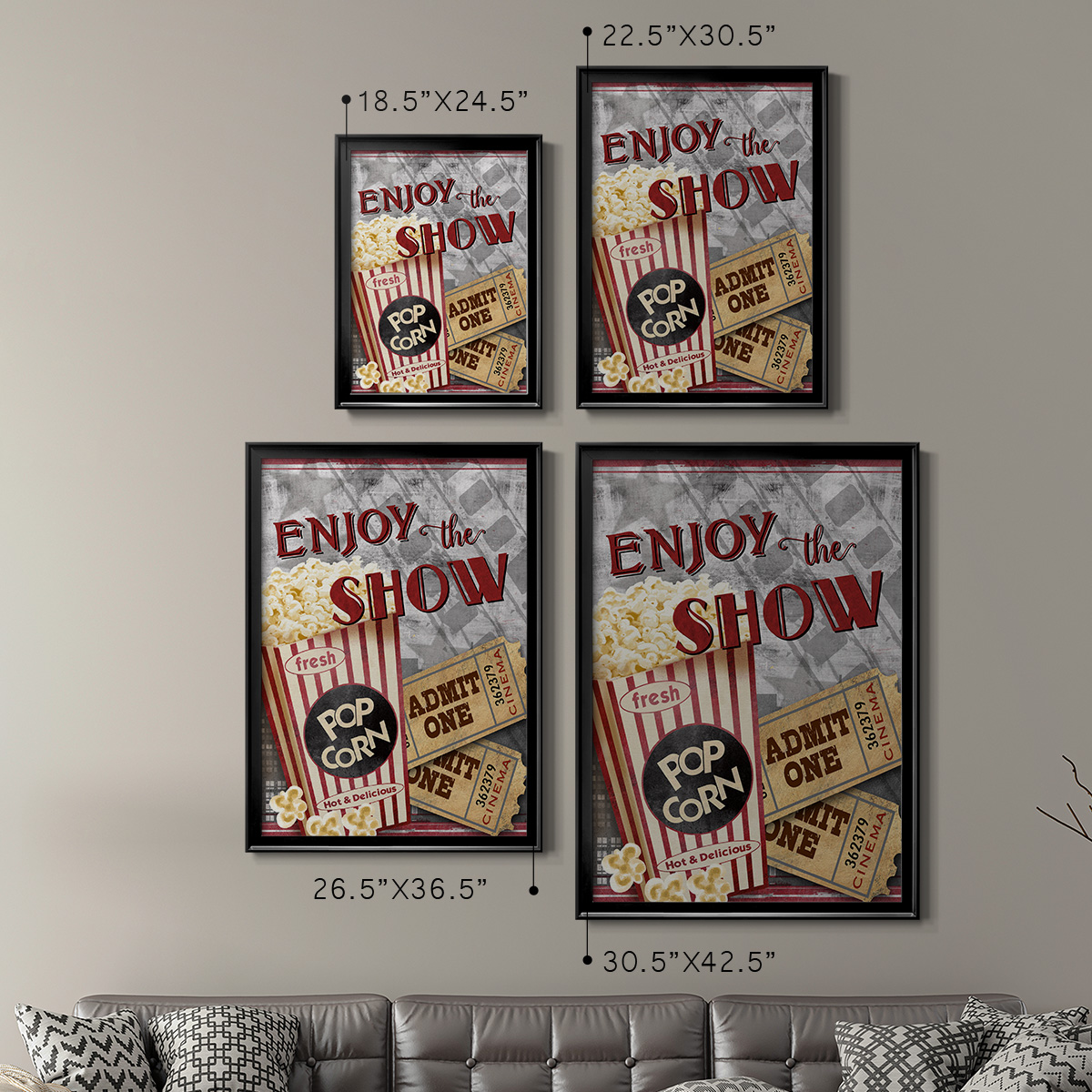 Movie Night I Premium Framed Print - Ready to Hang